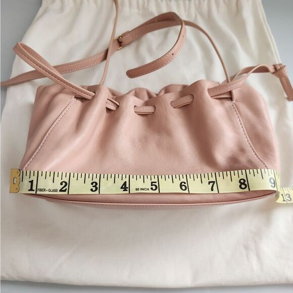 Mansur Gavriel Bloom Leather Mini Bag In Pale Pink - Picture 11 of 12